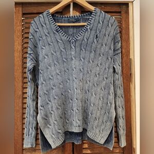 Polo by Ralph Lauren Women's Blue Pima Cotton Sweater Size S